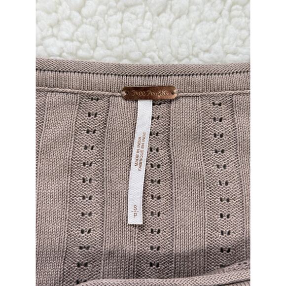 Free People Romey Long Sleeve Pullover Women Small Lightweight Drapey Boat Neck - Picture 3 of 5